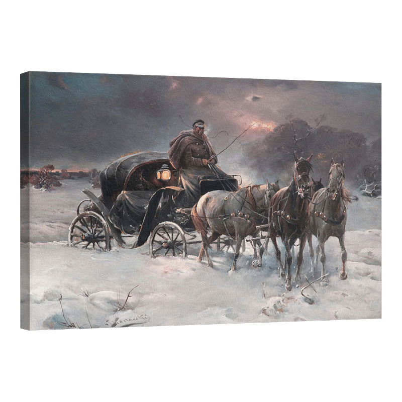 Пътешественик в зимна нощ